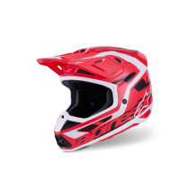 Casque cross Alpinestars 2026 S-M7 Deed - Rouge Noir Blanc