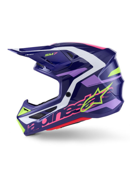 Casque cross Alpinestars 2026 S-M7 Deed - Mauve Rose