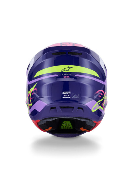 Casque cross Alpinestars 2026 S-M7 Deed - Mauve Rose