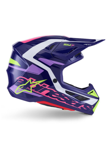 Casque cross Alpinestars 2026 S-M7 Deed - Mauve Rose