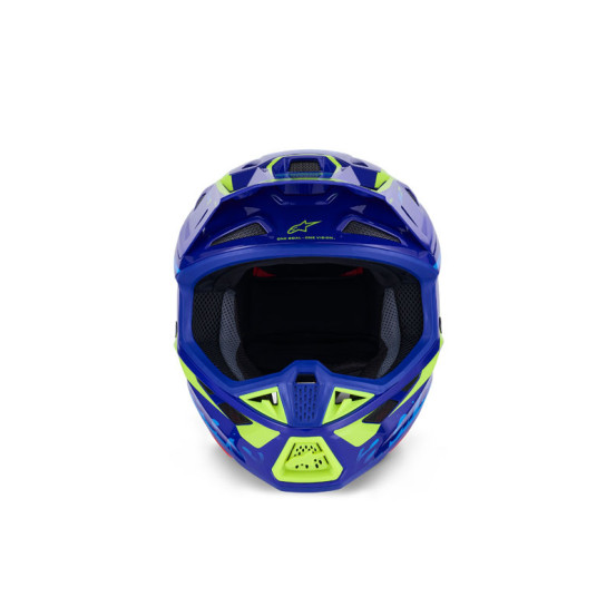 Casque cross Alpinestars 2026 S-M7 Deed - Bleu Jaune Fluo