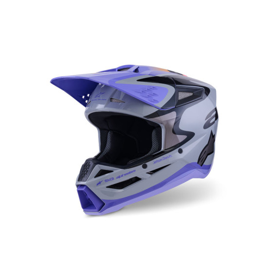 Casque cross Alpinestars 2026 Jettson S-M3 - Gris Mauve Noir