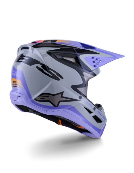 Casque cross enfant Alpinestars 2026 Jettson S-M3 - Gris Mauve Noir