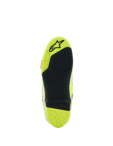 Bottes cross Alpinestars Tech 10 Supervented - Mauve Jaune Fluo Rose Diva