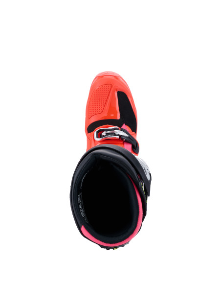 Bottes cross Alpinestars Tech 7 - Noir Rouge Fluo Rose Fluo