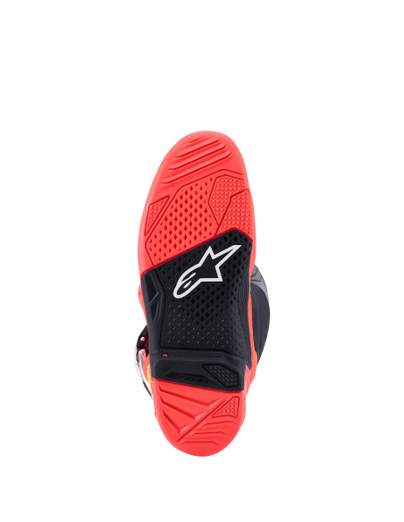 Bottes cross Alpinestars Tech 7 - Noir Rouge Fluo Rose Fluo