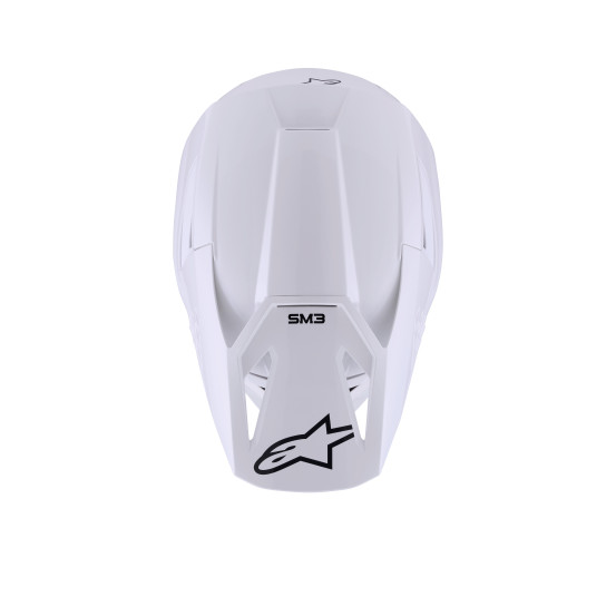 Casque cross Alpinestars 2026 S-M3 Solid - Blanc
