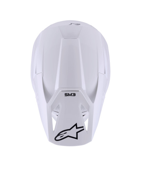 Casque cross Alpinestars 2026 S-M3 Solid - Blanc