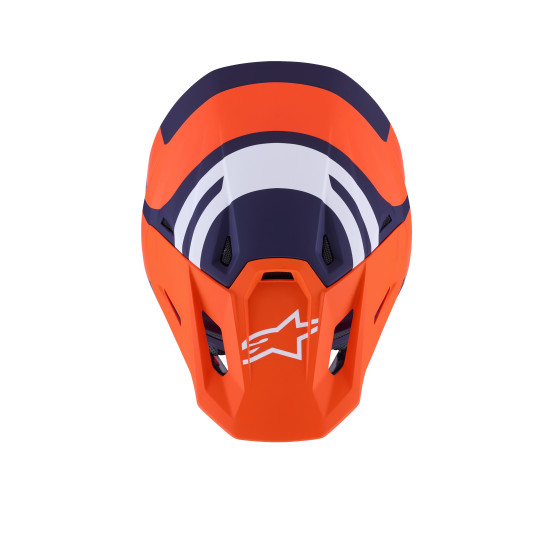 Casque cross Alpinestars 2026 S-M7 Core - Orange Bleu Mat