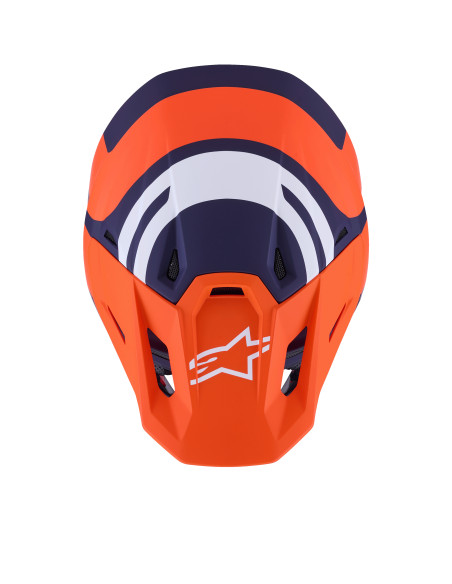 Casque cross Alpinestars 2026 S-M7 Core - Orange Bleu Mat
