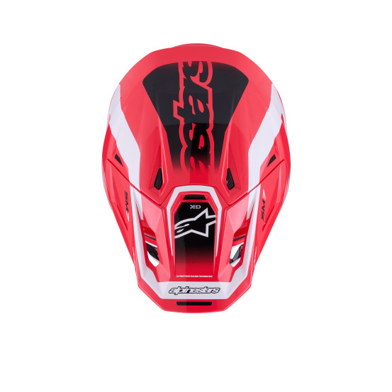 Casque cross Alpinestars 2026 S-M7 Deed - Rouge Noir Blanc