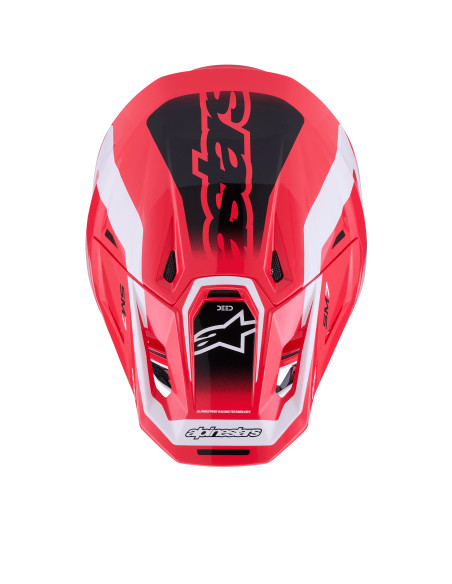 Casque cross Alpinestars 2026 S-M7 Deed - Rouge Noir Blanc
