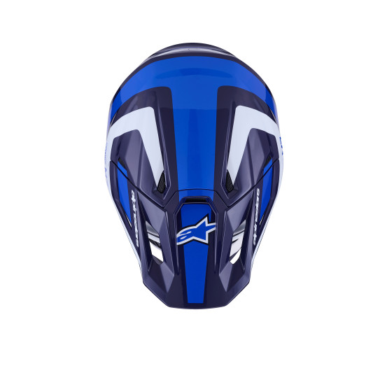 Casque cross Alpinestars 2026 S-M7 Rise - Bleu Blanc