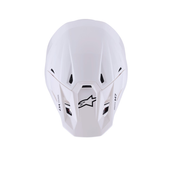 Casque cross Alpinestars 2026 S-M7 Solid - Blanc