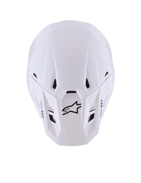 Casque cross Alpinestars 2026 S-M7 Solid - Blanc