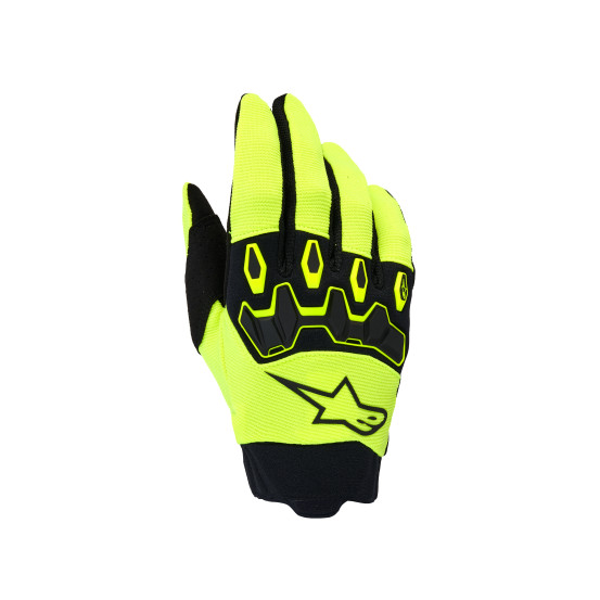 Gants cross Alpinestars 2026 Full Bore V2 - Jaune Fluo Noir