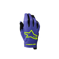 Gants cross enfant Alpinestars 2026 Radar - Mauve Jaune Fluo