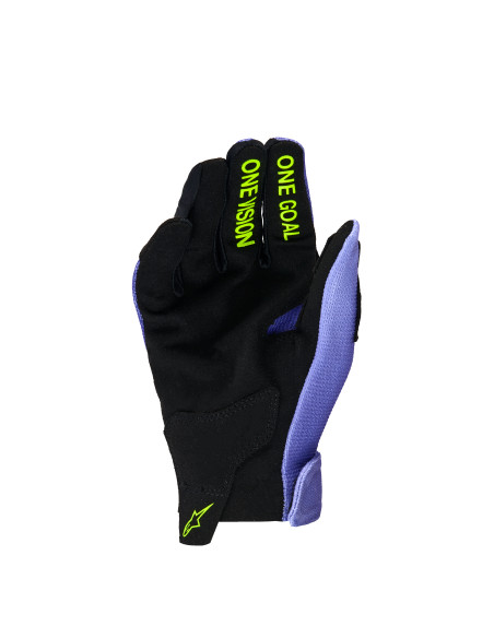Gants cross enfant Alpinestars 2026 Radar - Mauve Jaune Fluo