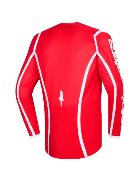 Maillot cross Alpinestars 2026 Fluid Apex - Rouge Blanc