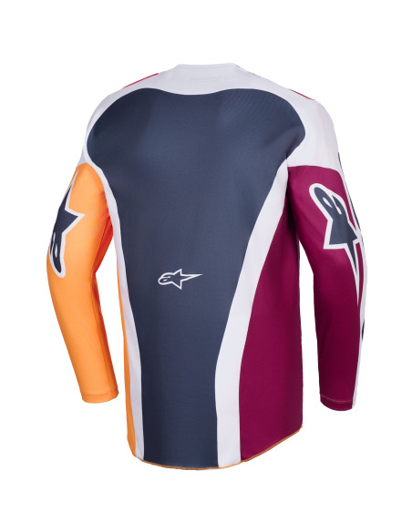 Maillot cross Alpinestars 2026 Racer Portl - Rouge Light Gris Dark Gris