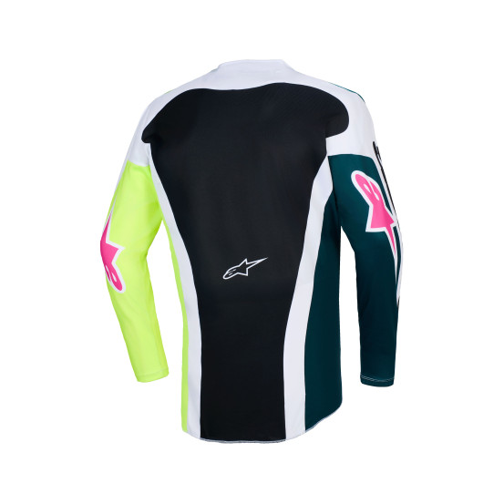 Maillot cross Alpinestars 2026 Racer Portl - Vert Blanc Noir