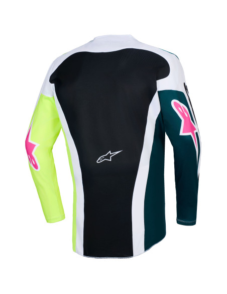 Maillot cross Alpinestars 2026 Racer Portl - Vert Blanc Noir