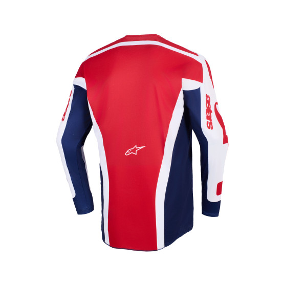 Maillot cross Alpinestars 2026 Racer Riway - Blanc Bleu Rouge