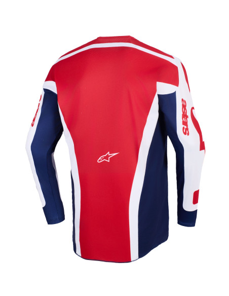 Maillot cross Alpinestars 2026 Racer Riway - Blanc Bleu Rouge