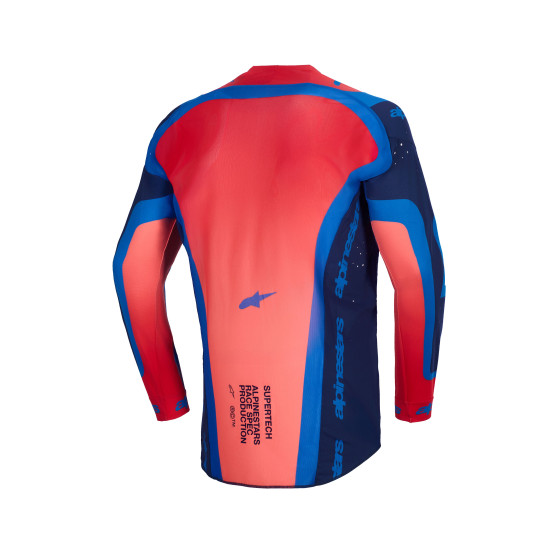 Maillot cross Alpinestars 2026 Supertech Vista - Bleu Corail Cobalt