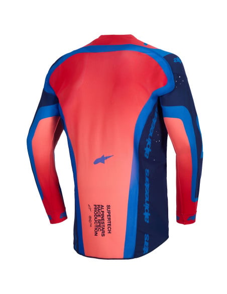 Maillot cross Alpinestars 2026 Supertech Vista - Bleu Corail Cobalt
