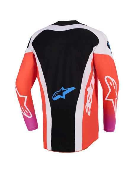 Maillot cross Alpinestars 2026 Techstar Knif - Light Gris Orange Fluo Noir