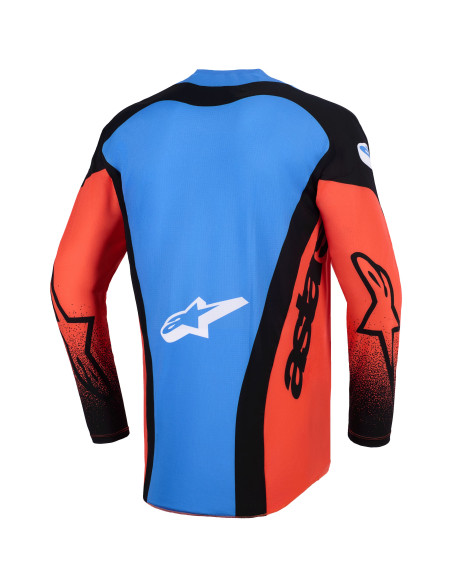 Maillot cross Alpinestars 2026 Techstar Knif - Orange Noir UCLA Bleu