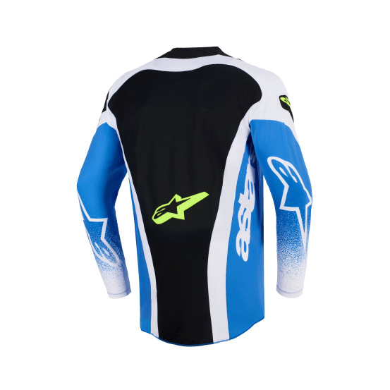 Maillot cross Alpinestars 2026 Techstar Knif - UCLA Bleu Noir Jaune Fluo