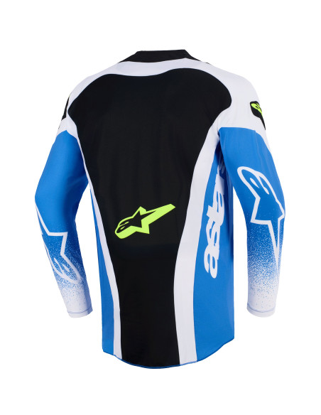 Maillot cross Alpinestars 2026 Techstar Knif - UCLA Bleu Noir Jaune Fluo