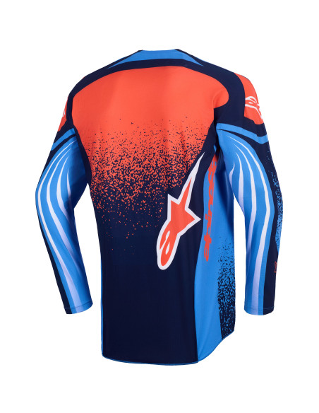 Maillot cross Alpinestars 2026 Techstar Nomur - Bleu Orange UCLA Bleu