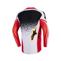 Maillot cross Alpinestars 2026 Techstar Nomur - Light Gris Rouge Noir 2