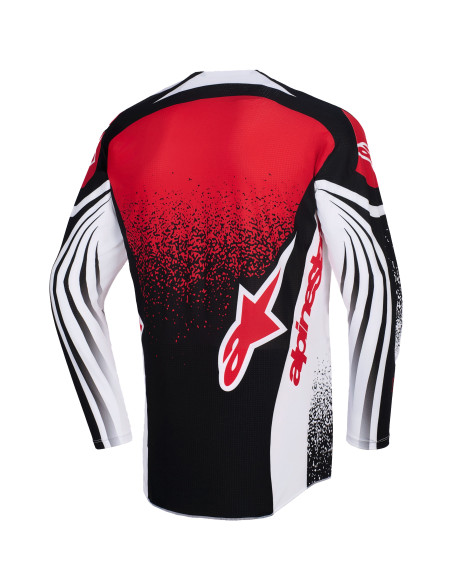 Maillot cross Alpinestars 2026 Techstar Nomur - Noir Blanc Rouge