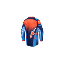 Maillot cross enfant (kid) Alpinestars 2026 Racer Nomur - Bleu Orange UCLA Bleu 2