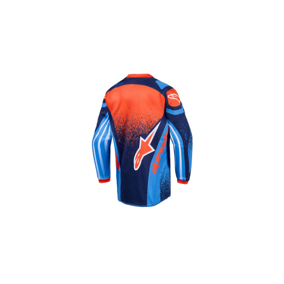 Maillot cross enfant (kid) Alpinestars 2026 Racer Nomur - Bleu Orange UCLA Bleu