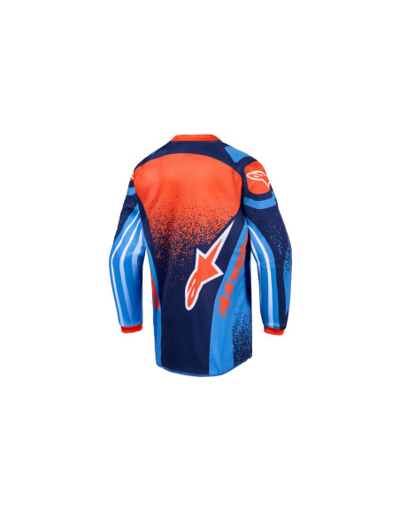 Maillot cross enfant (kid) Alpinestars 2026 Racer Nomur - Bleu Orange UCLA Bleu