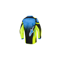 Maillot cross enfant (kid) Alpinestars 2026 Racer Nomur - Jaune Fluo UCLA Bleu 2
