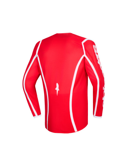 Maillot cross enfant Alpinestars 2026 Fluid Apex - Rouge Blanc