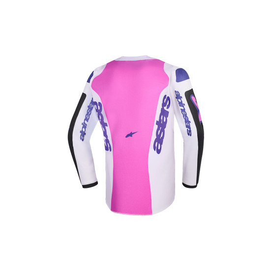 Maillot cross enfant Alpinestars 2026 Fluid Grid - Noir Light Gris Mauve