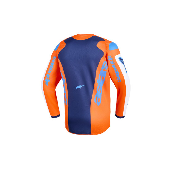 Maillot cross enfant Alpinestars 2026 Fluid Grid - Orange UCLA Bleu