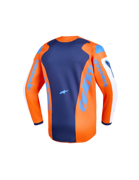 Maillot cross enfant Alpinestars 2026 Fluid Grid - Orange UCLA Bleu