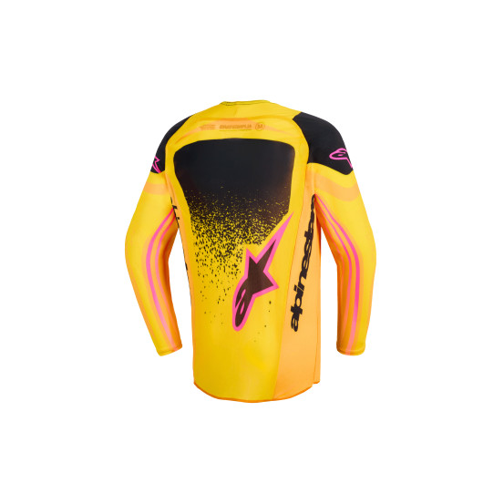 Maillot cross enfant Alpinestars 2026 Supertech Nomur - Orange Jaune Rose
