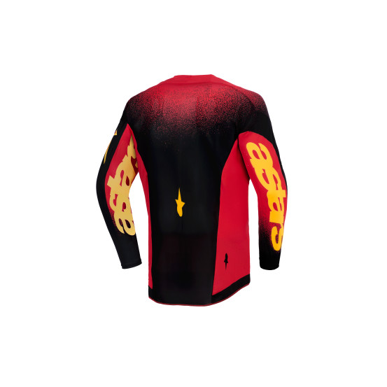 Maillot cross enfant Alpinestars 2026 Supertech Scenz - Rouge Noir Jaune