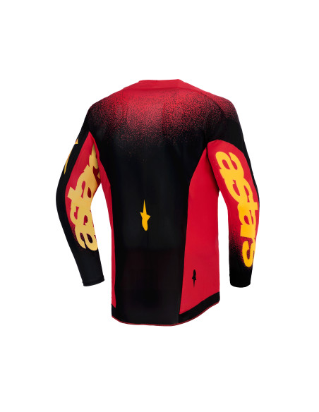 Maillot cross enfant Alpinestars 2026 Supertech Scenz - Rouge Noir Jaune