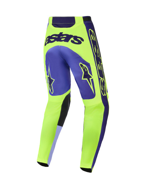 Pantalon cross Alpinestars 2026 Racer Portl - Mauve Jaune Fluo