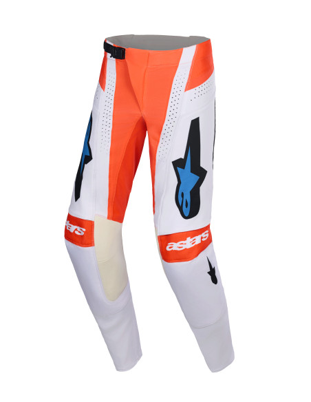 Pantalon cross Alpinestars 2026 Techstar Knif - Light Gris Orange Fluo Noir